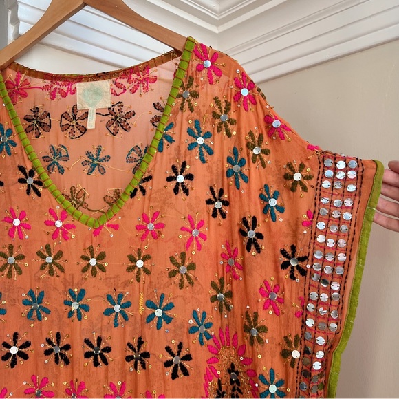 Handmade Mirror Work Embellished Tunic - Picture 6 of 7